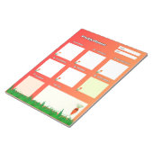 Coole Karotten und Blume Notizblock (angewinkelt)