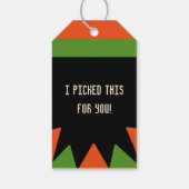 Coole Karottensammlung Geschenkanhänger (Rückseite)