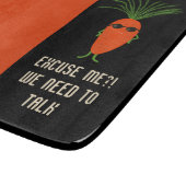 Coole Karottensammlung Schneidebrett (Ecke)