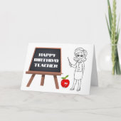 COOLE KARTE FÜR *LEHRER* AM "GEBURTSTAG" (Vorderseite)