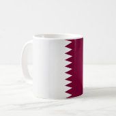 Coole Katar-Flagge Kaffeetasse (Vorderseite Links)