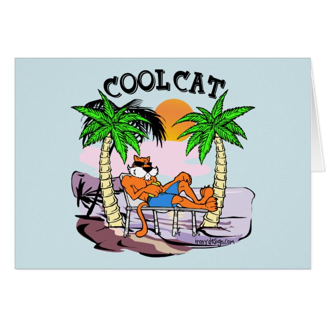 Coole Katze (Vorderseite (Horizontal))