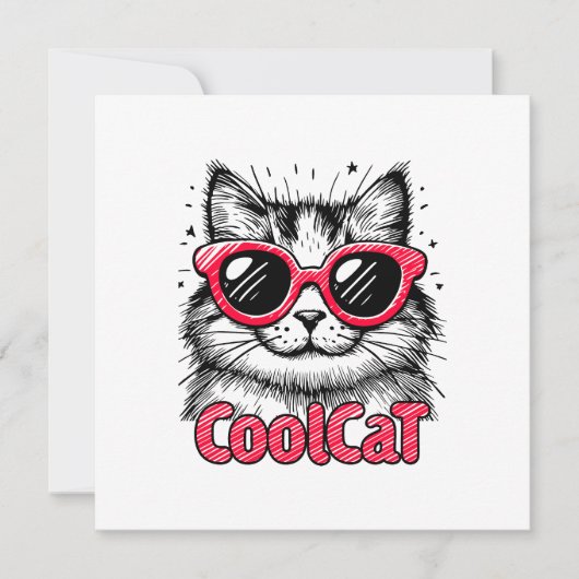 Coole Katze 1 (Vorderseite)