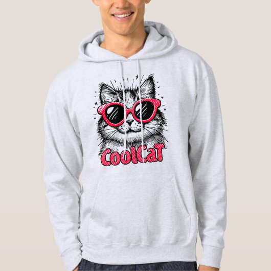 Coole Katze 1 Hoodie (Vorderseite)