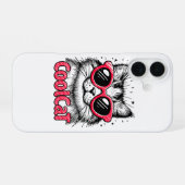 Coole Katze 1 iPhone 16 Hülle (Rückseite (Horizontal))
