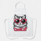 Coole Katze 1 Schürze (Vorderseite)
