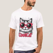 Coole Katze 1 T-Shirt (Vorderseite)
