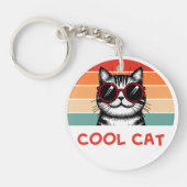 Coole Katze 2 Schlüsselanhänger (Vorderseite)