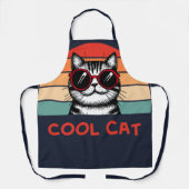 Coole Katze 2 Schürze (Vorderseite)