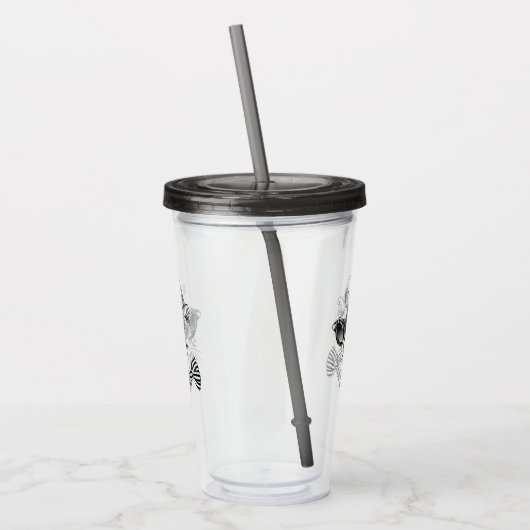 Coole Katze Acryltrinkbecher (Links)