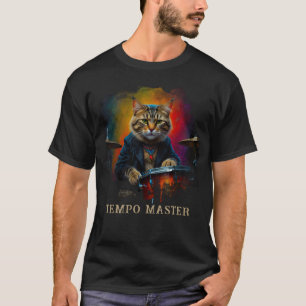 *~*  Coole Katze AP91 Schlagzeuger Spieler Percuss T-Shirt