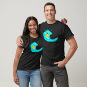 Coole Katze auf Surfbretter T-Shirt (Unisex)