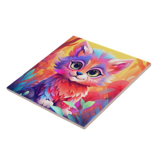 Coole Katze Behalte oder entwirft eigene Fliese (Seite)