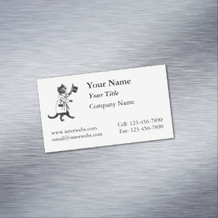 Coole Katze Benutzerdefinierte Magnetische Visiten Visitenkarte
