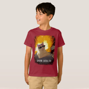 Coole Katze beschäftigt es T-Shirt