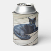 Coole Katze Black Cat Cosy Can Cooler Dosenkühler (Kanne Rückseite)