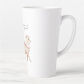Coole Katze Blush Rosa Schal Milchtasse (Rechts)