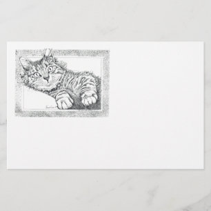 Coole Katze Briefpapier