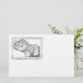 Coole Katze Briefpapier (Stehend Vorderseite)
