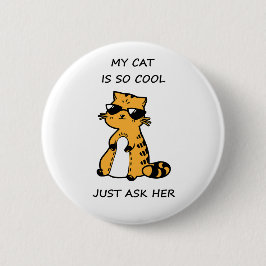 Coole Katze Button