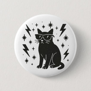 Coole Katze Button