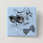 Coole Katze Button (Vorderseite)