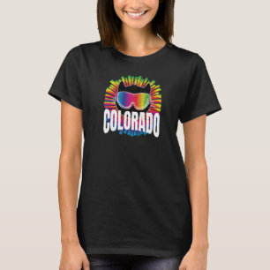 Coole Katze Colorado Regenbogen Ski Kitchen Skiggl T-Shirt