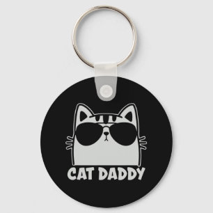 Coole Katze Daddy Sungles Funny Cat Lover Geschenk Schlüsselanhänger
