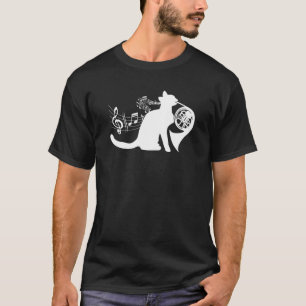 Coole Katze, die Französischhornmusiker Orchester  T-Shirt