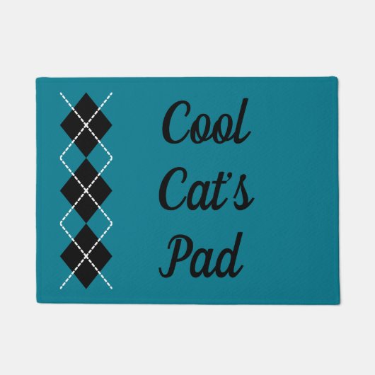 Coole Katze Doormat Fußmatte (Vorderseite)