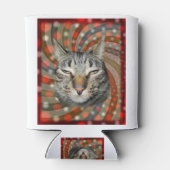 Coole Katze - DU KANNST Deinen Geschenk! Dosenkühler (Rückseite)