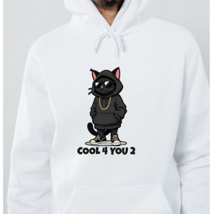 Coole Katze Hoodie – Lustiges Streetwear Katzen-De