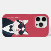 Coole Katze im iPhone/iPad Gehäuse Case-Mate iPhone Hülle (Rückseite (Horizontal))