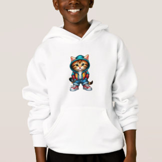 Coole Katze im Streetstyle Hoodie