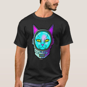 Coole Katze im Weltraumhelm Astronaut T-Shirt