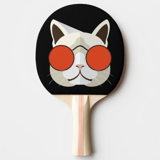 Coole Katze In Den Sonnenbrillen Tischtennis Schlager Zazzle De