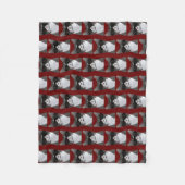 Coole Katze in der Stadt Fleecedecke (Vorderseite)