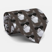 Coole Katze in der Stadt Krawatte (Gerollt)