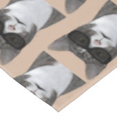 Coole Katze in der Stadt Tischdecke (Schrägansicht)