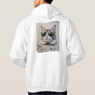 Coole Katze in Schatten - Gute Dinge kommen Hoodie