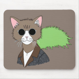 Coole Katze in Shades Retro Mouse Pad Mousepad