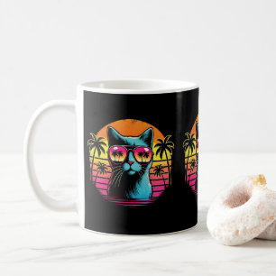 Coole Katze in Sonnenbrille Katzen Liebhaber & Bes Kaffeetasse