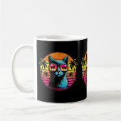 Coole Katze in Sonnenbrille Katzen Liebhaber & Bes Kaffeetasse (Links)