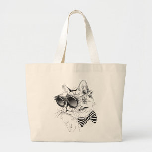 Coole Katze Jumbo Stoffbeutel