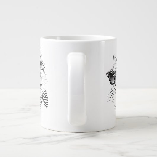 Coole Katze Jumbo-Tasse (Rückseite)