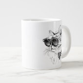 Coole Katze Jumbo-Tasse (Vorderseite Rechts)
