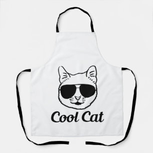 coole Katze Katzenliebhaber Design Schürze