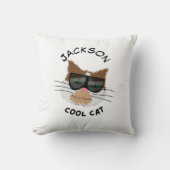 Coole Katze Kissen (Vorderseite)