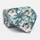 Coole Katze Krawatte (Gerollt)