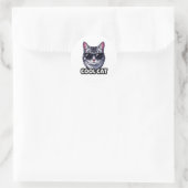 Coole Katze Lustiger Aufkleber (Tasche)